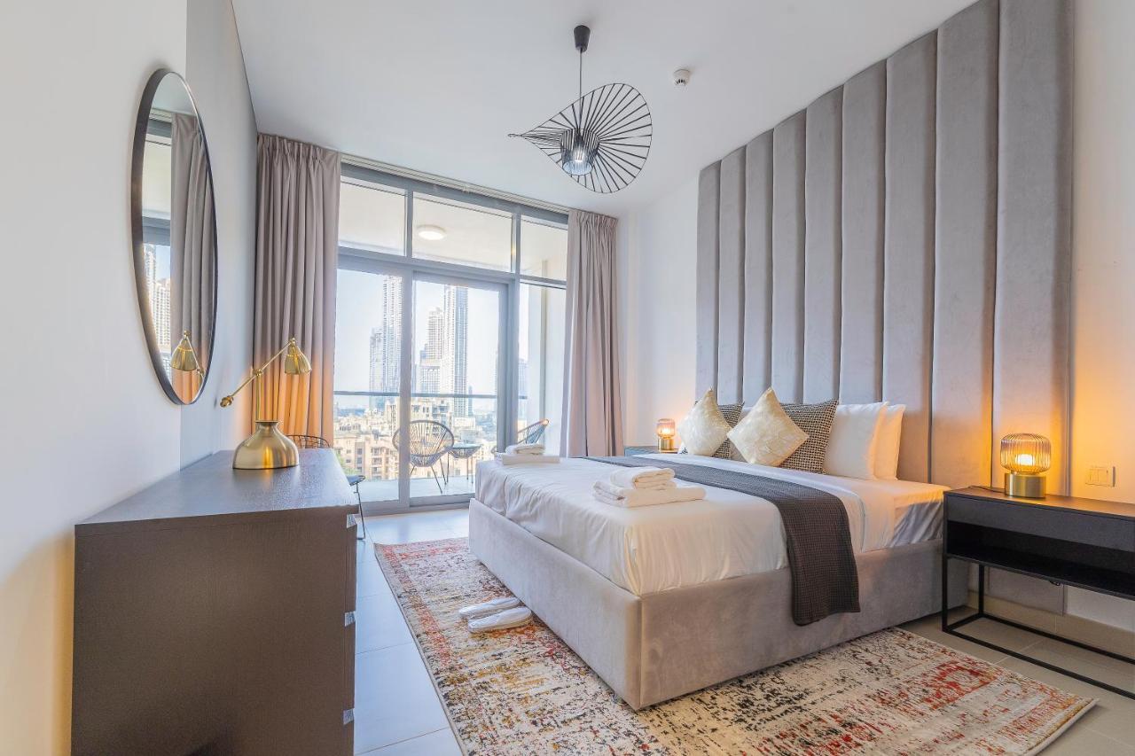Nouveau Art Deco 3Br With Burj & Canal Views Dubai Esterno foto