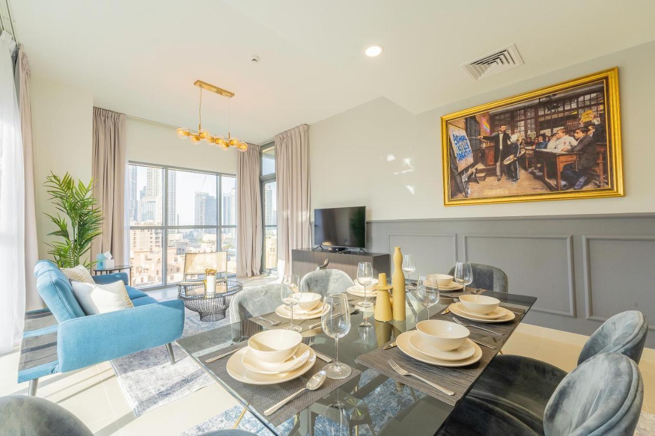 Nouveau Art Deco 3Br With Burj & Canal Views Dubai Esterno foto