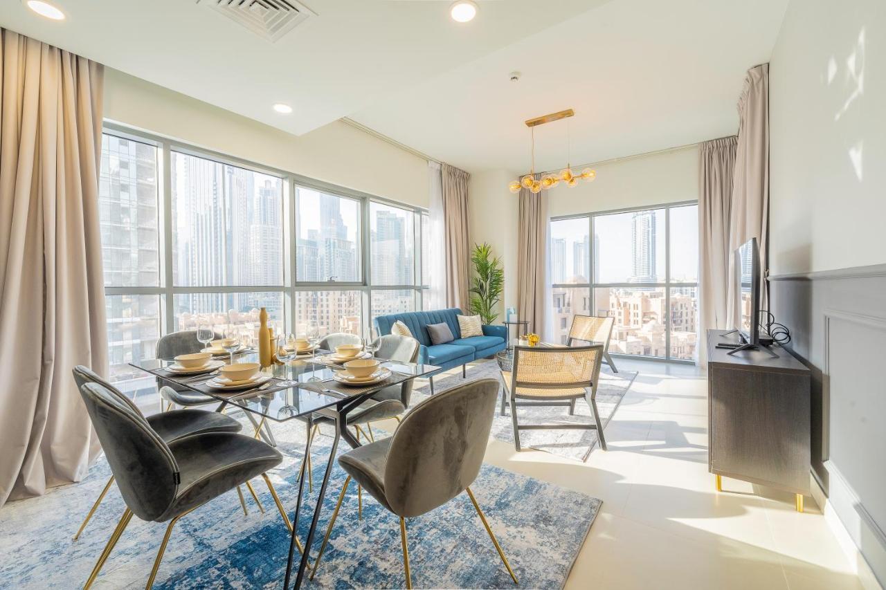 Nouveau Art Deco 3Br With Burj & Canal Views Dubai Esterno foto