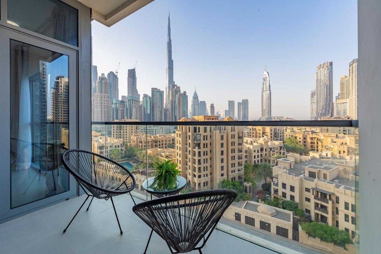 Nouveau Art Deco 3Br With Burj & Canal Views Dubai Esterno foto